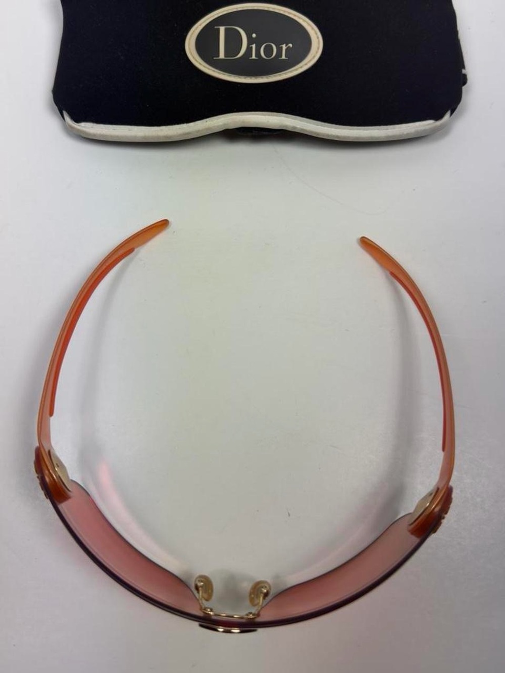 Vintage Christian Dior “Schlak 2” Foldable Wrap Sunglasses - Picture 2 of 8